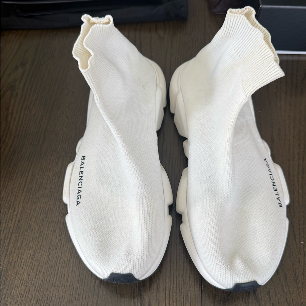Balenciaga Cream Sock Sneakers